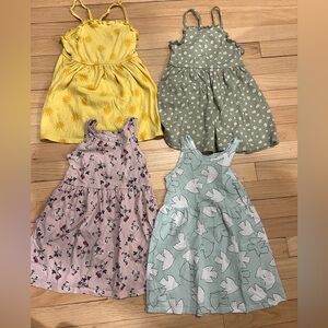 Cat & Jack Kids Dress Set - Yellow, Green, Pink, Blue